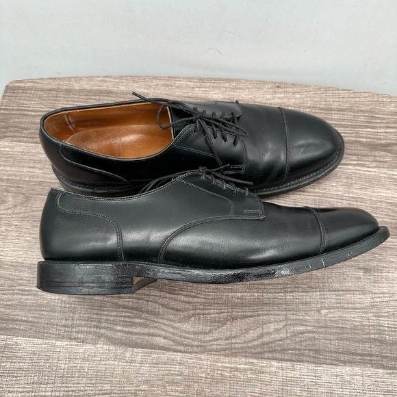 ALLEN EDMONDS Black leather men\'s oxford Lace up hand crafted dress shoe.  12D main image 11